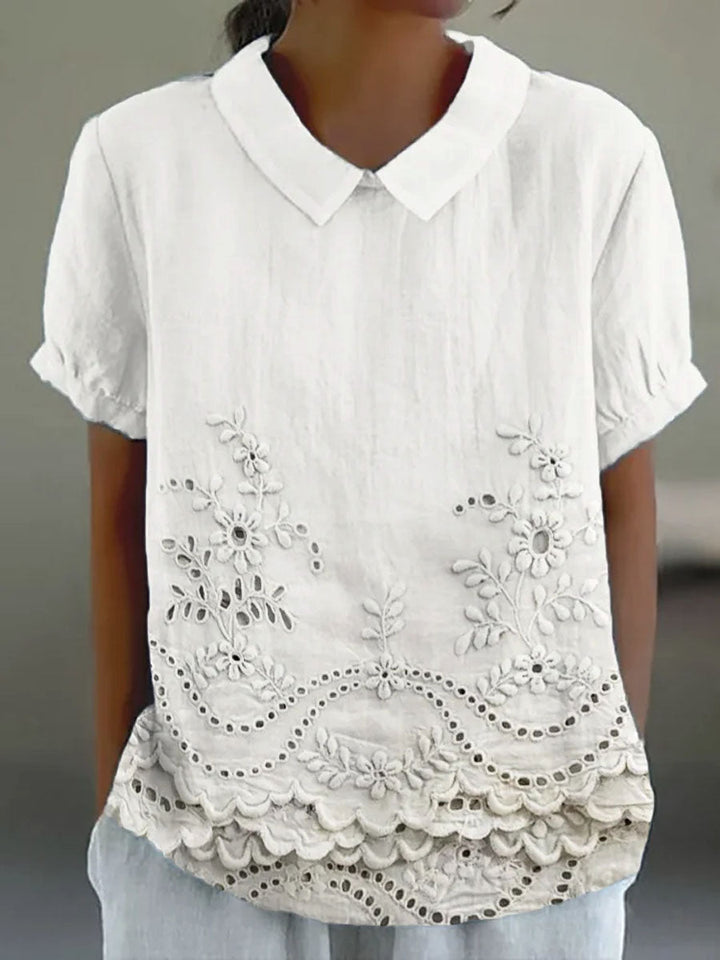 Lily | Camisa con bordado floral