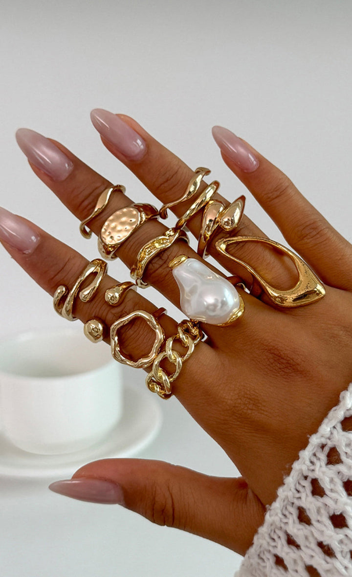 Anillos Perla Aurea