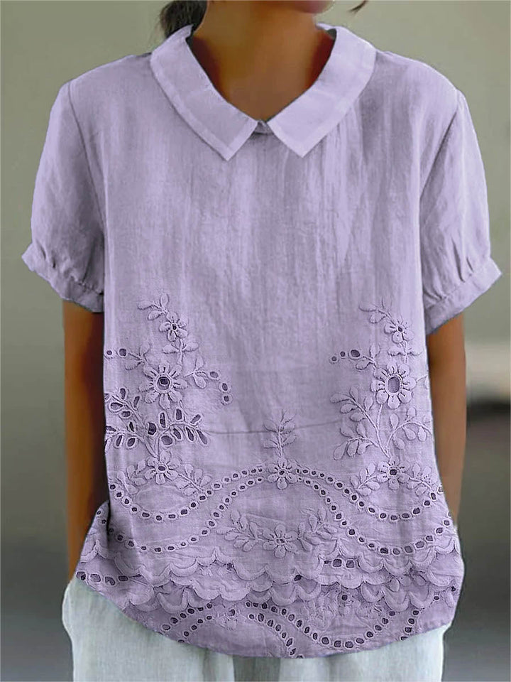 Lily | Camisa con bordado floral