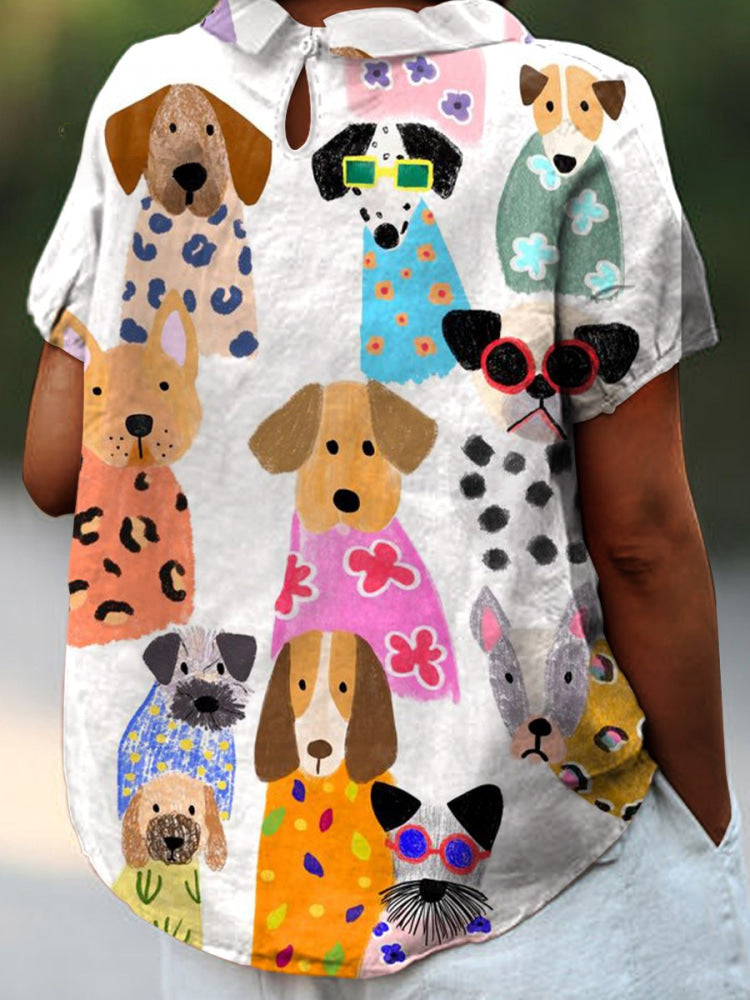 Tilly | Camisa con estampado de perros