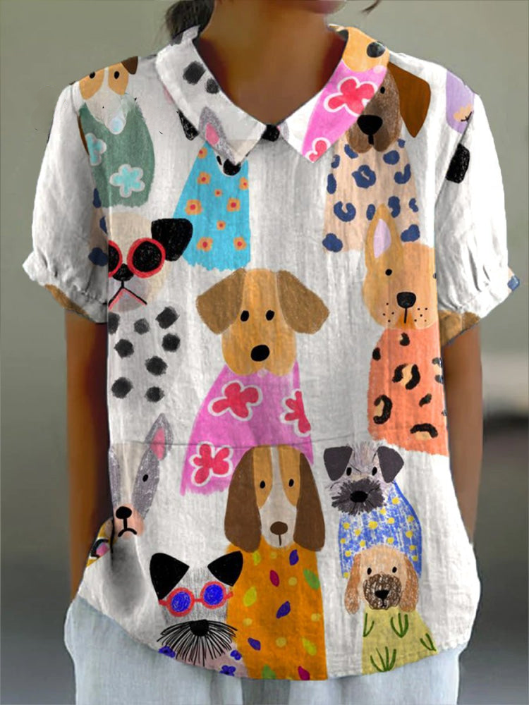 Tilly | Camisa con estampado de perros