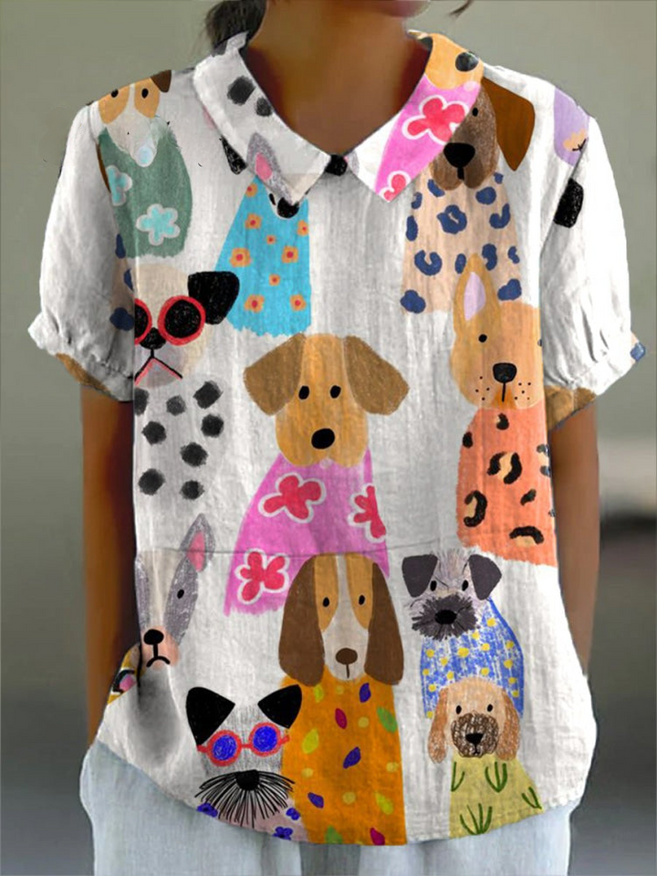 Tilly | Camisa con estampado de perros