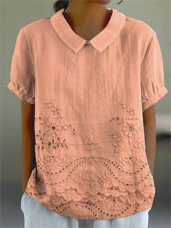 Lily | Camisa con bordado floral