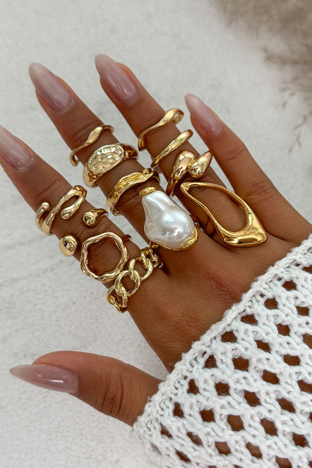 Anillos Perla Aurea